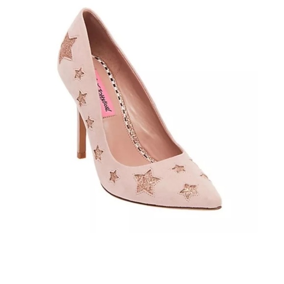 Betsey Johnson Shoes - Betsey Johnson Pink Star Heels